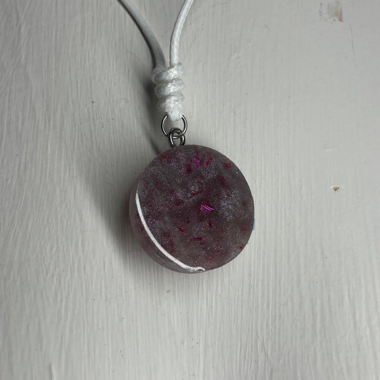 Light Purple King - Handmade Resin Chess Necklace