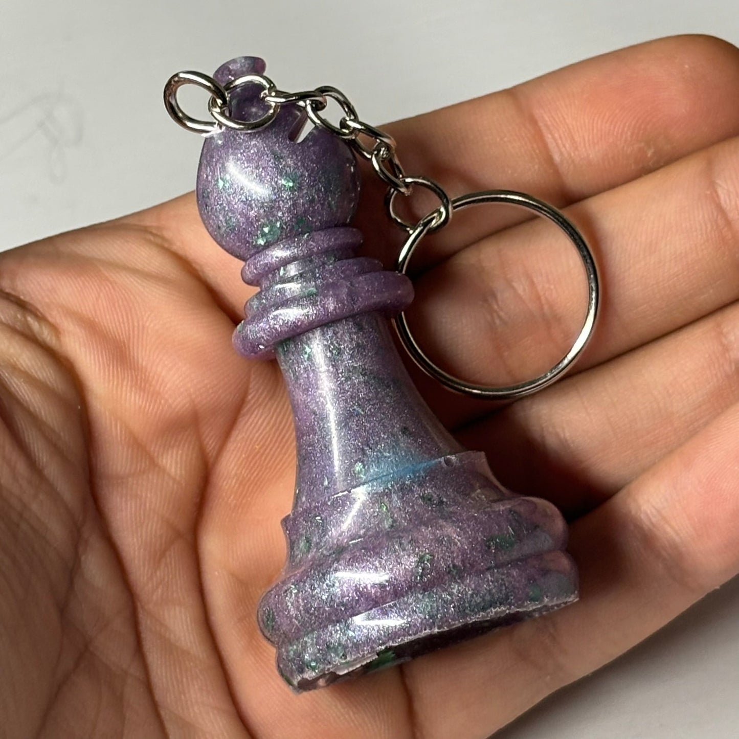 Supreme Purple Bishop - Handmade Resin Keychain - Large Edition