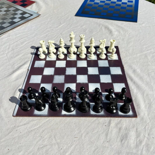 Fading Opal- Painted Chess Set
