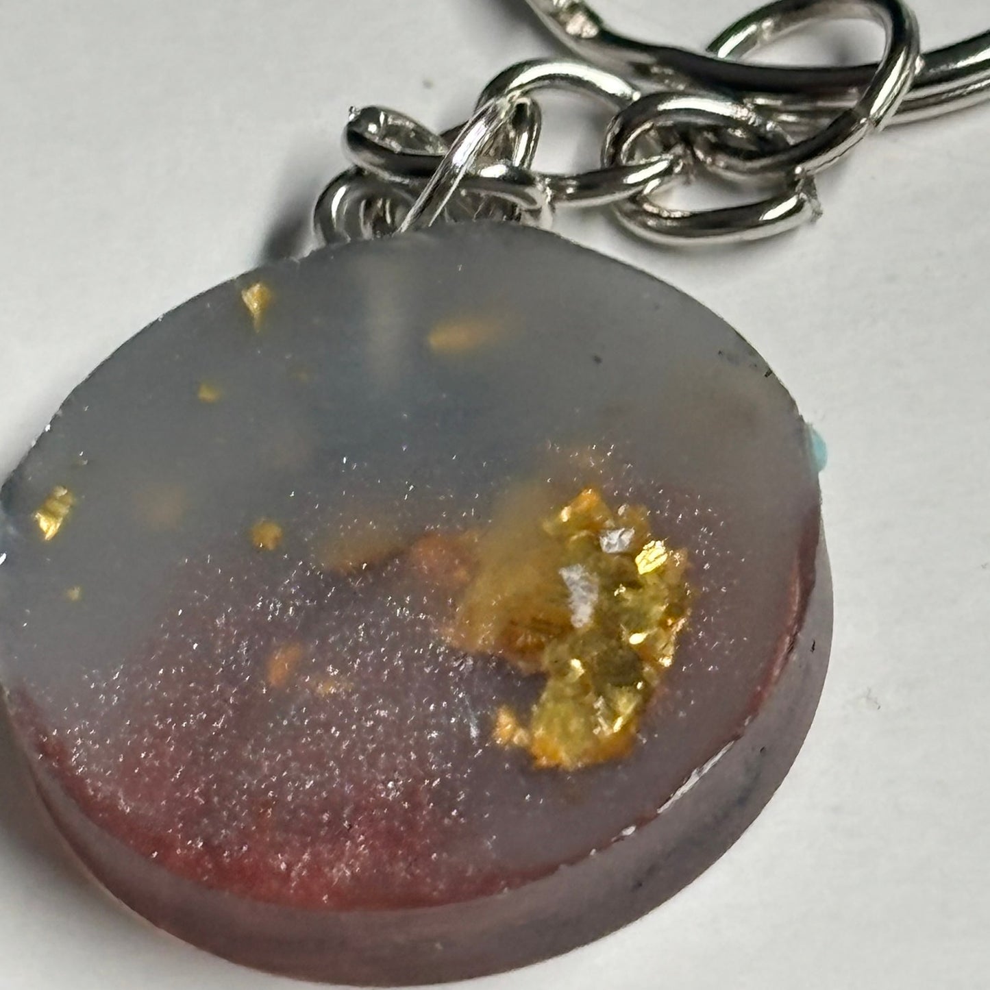 Dark Silver Pawn - Handmade Resin Keychain