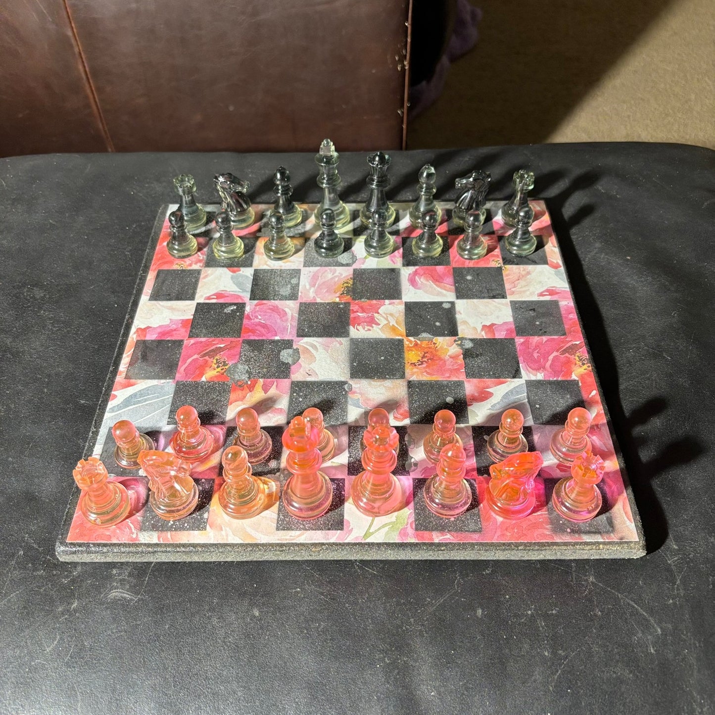 Lush Flower - Scrapbook Chess Set