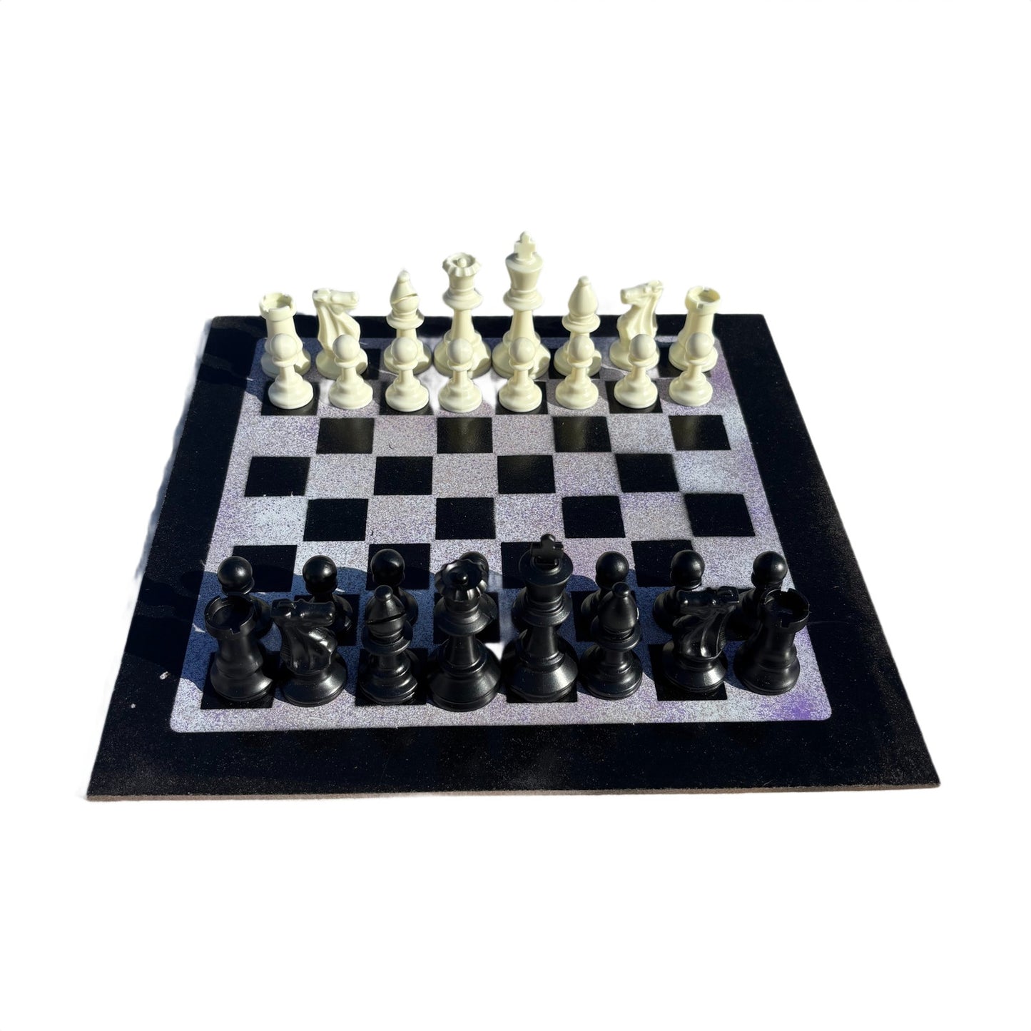 Purple Mist - Painted Chess Set