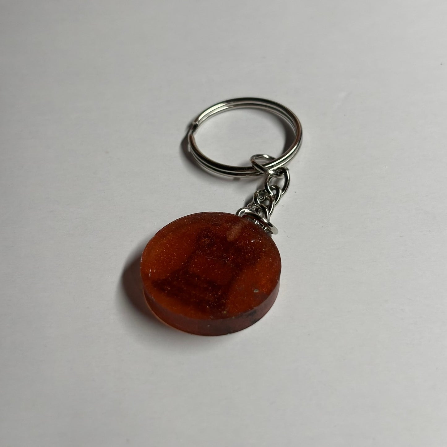 Stealth Red Rook - Handmade Resin Keychain - Flat Edition