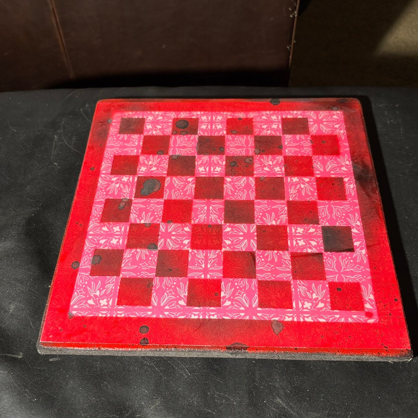 Utopia Vintage Red- Scrapbook Chess Set