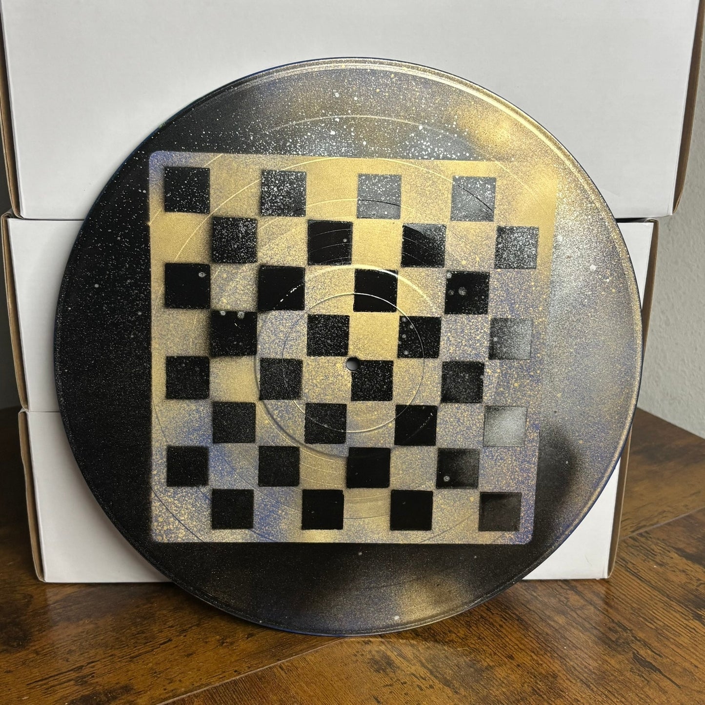 Golden Black - Vinyl Chess Board