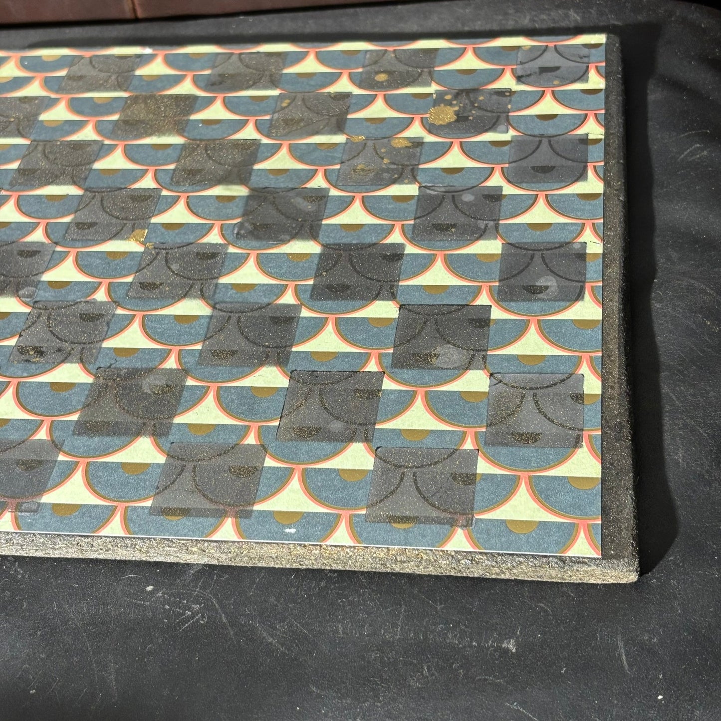 Vintage & Blue - Scrapbook Chess Board