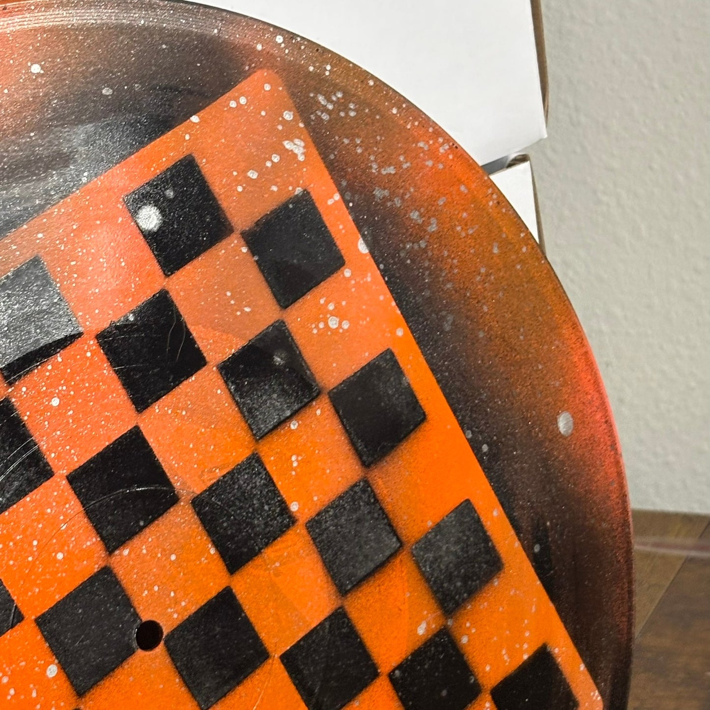 Beautiful Orange - Vinyl Chess Board