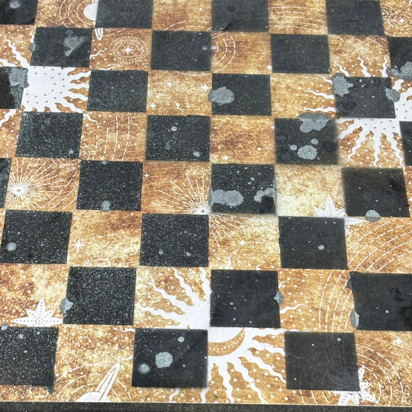 Golden Sunset - Scrapbook Chess Set