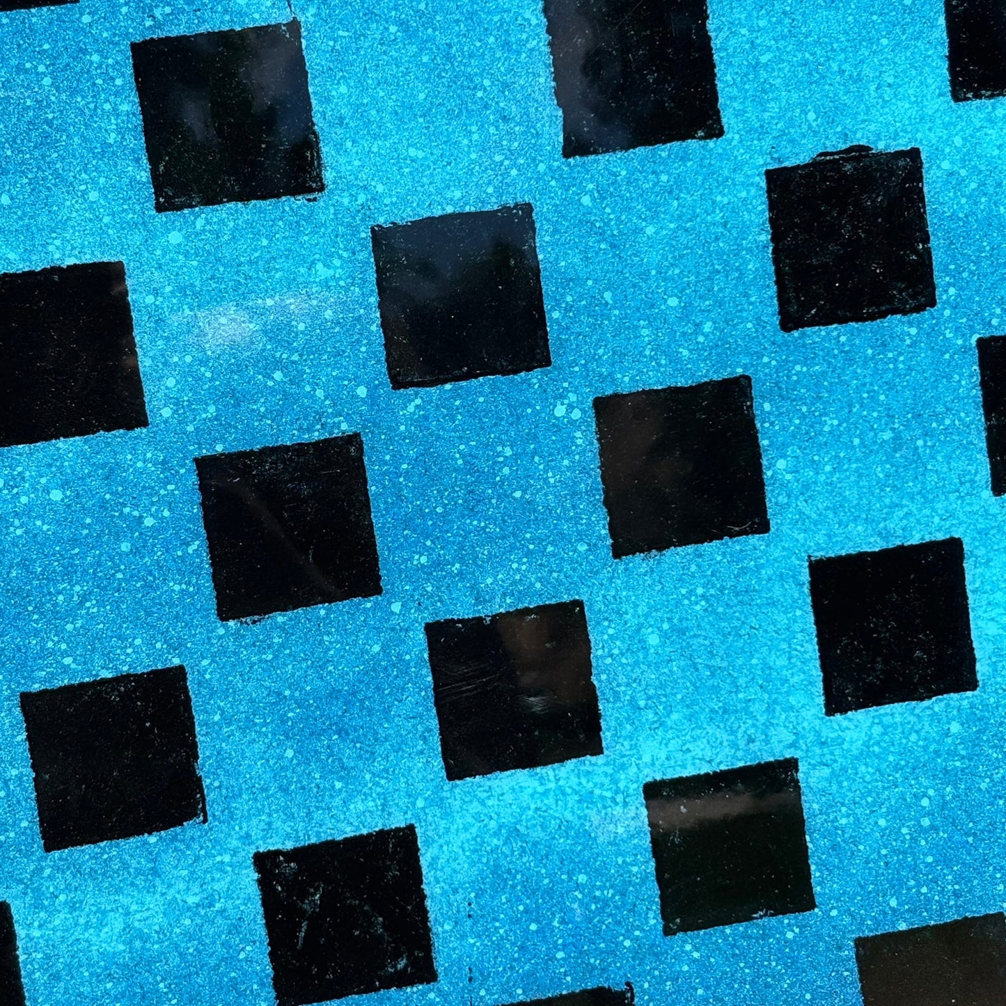 Galaxy Blue - Resin Coated Chess Board