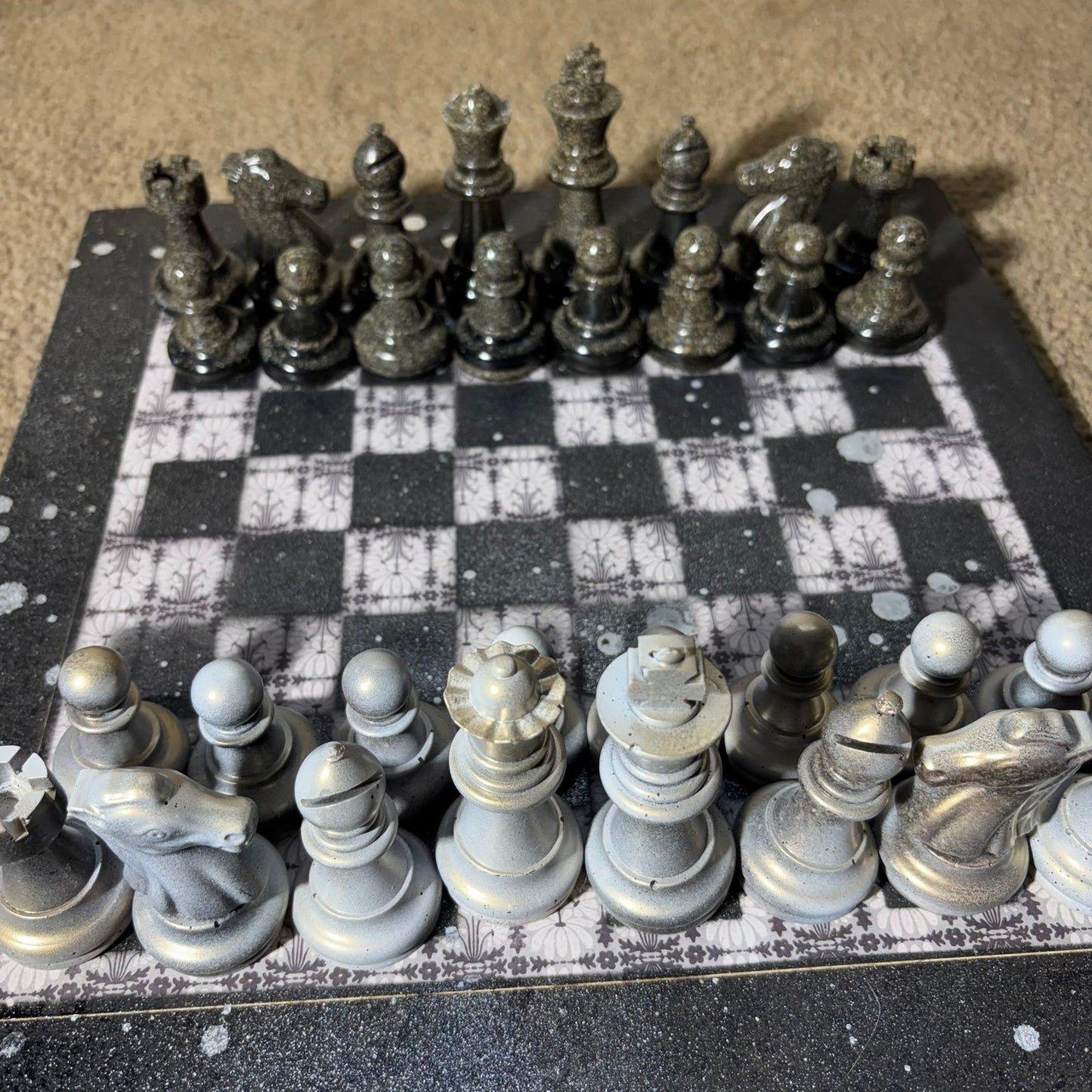 Golden Hue - Large Deluxe Chess Set