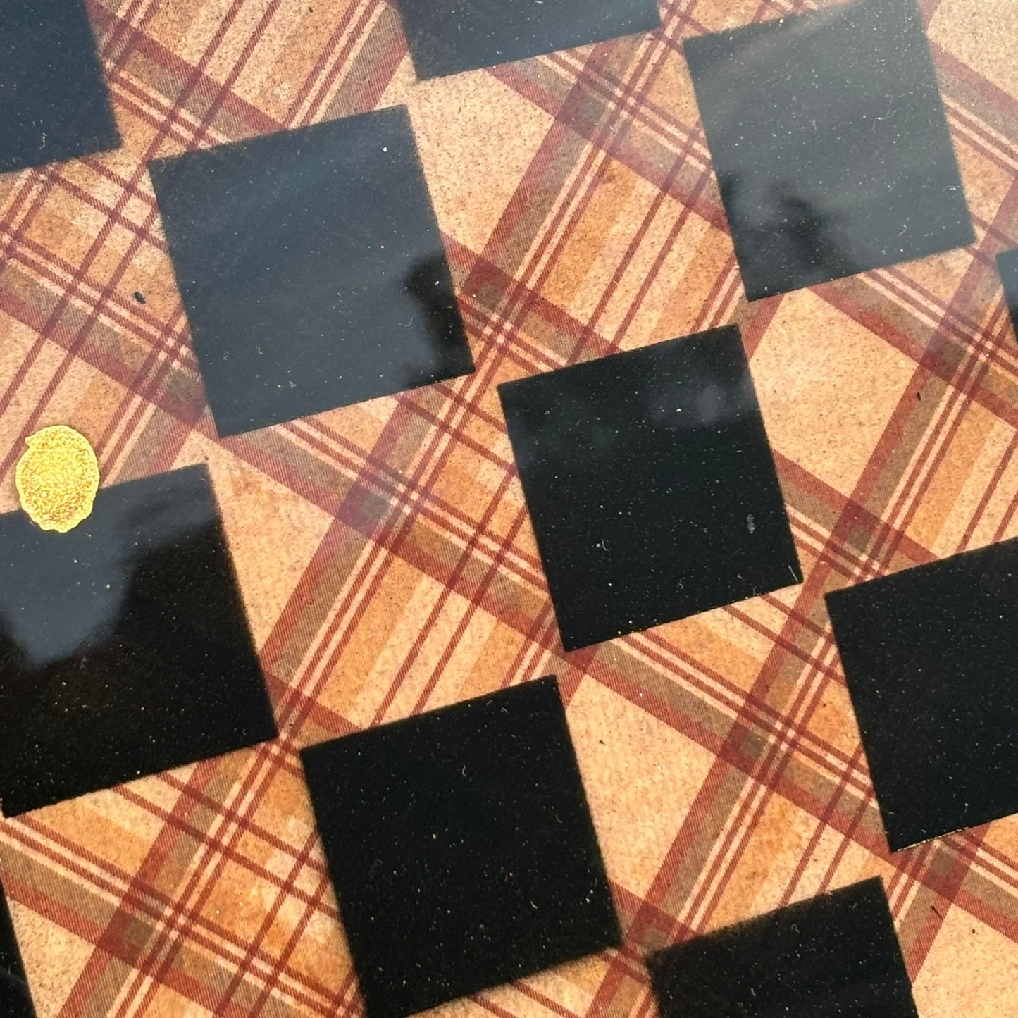Vintage Pattern - Resin Coated Chess Board