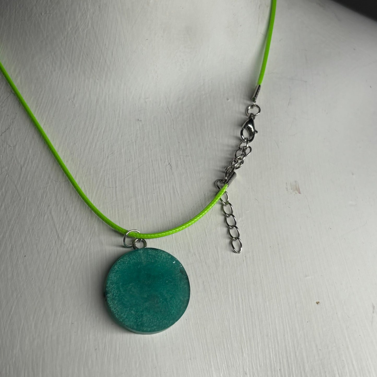 Dark Green King - Handmade Resin Chess Necklace