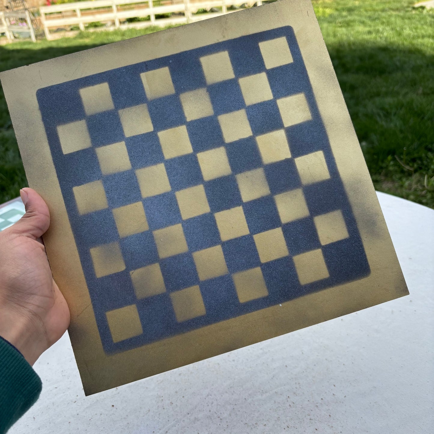 Simple Gold - Painted Chess Set