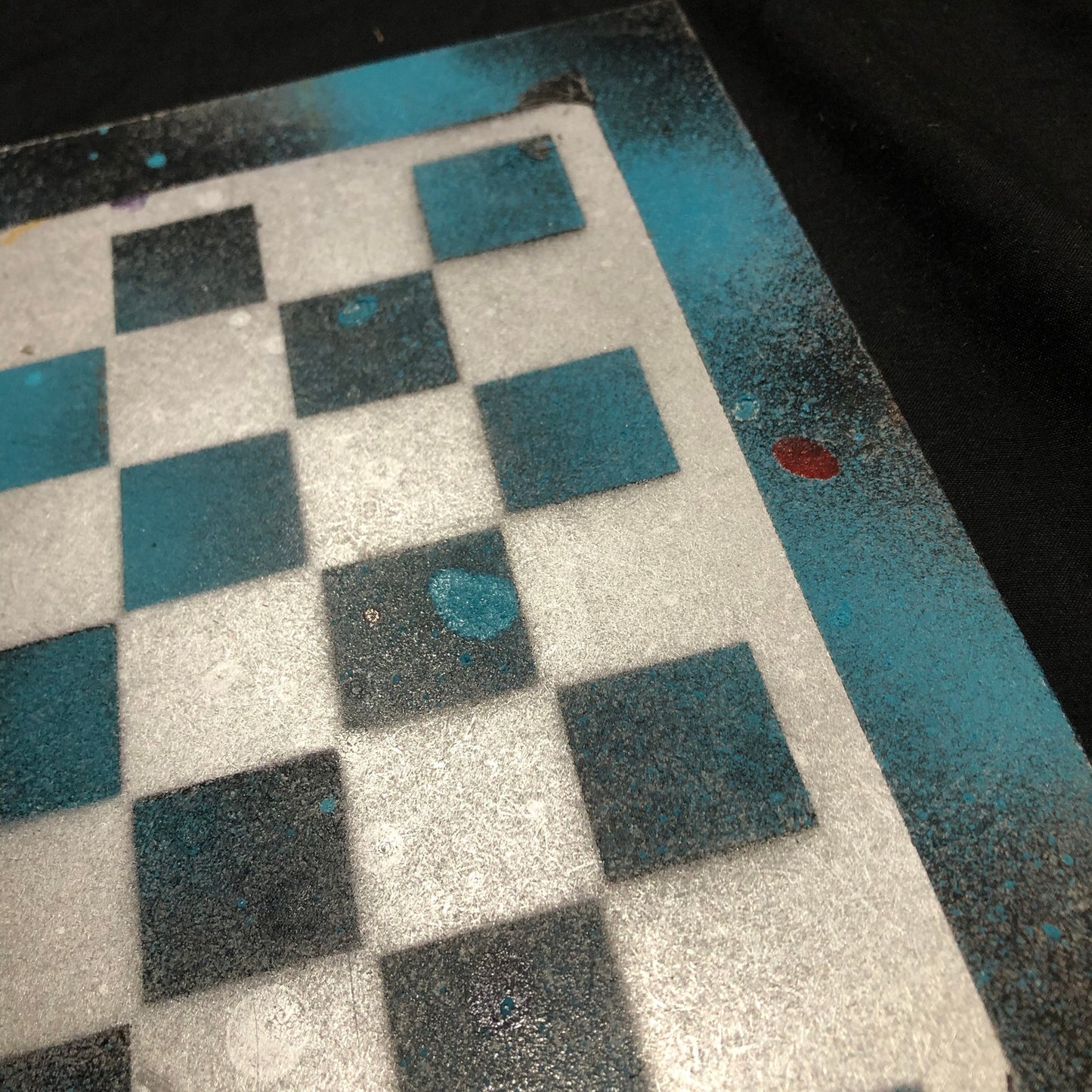 Blue Galaxy - Painted Chess Set