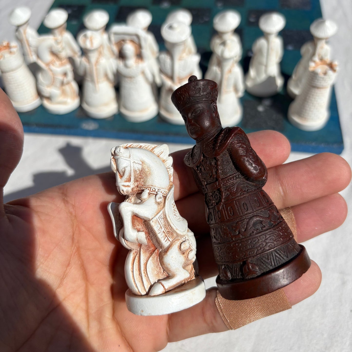 Forest Green - Chinese Edition Chess Set