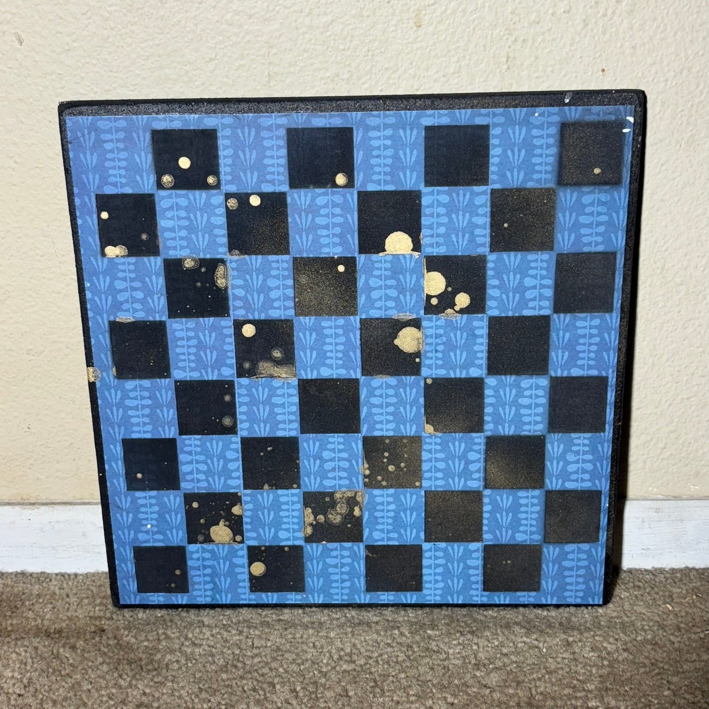 Blue Desire - Scrapbook Chess Board