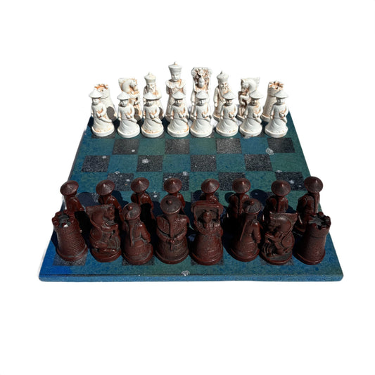 Forest Green - Chinese Edition Chess Set
