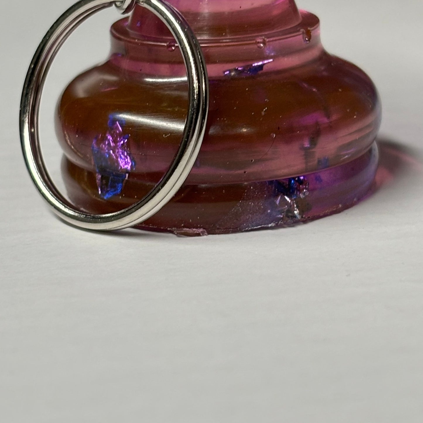 Mystic Purple Pawn - Handmade Resin Keychain - Large Edition