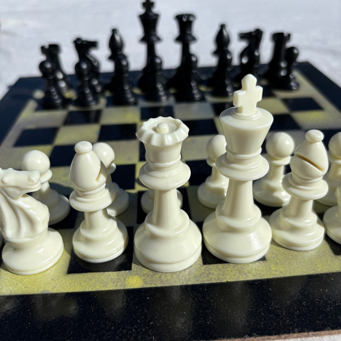 Toxic Green - Painted Chess Set