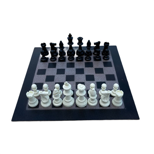 Simple Brown - Painted Chess Set