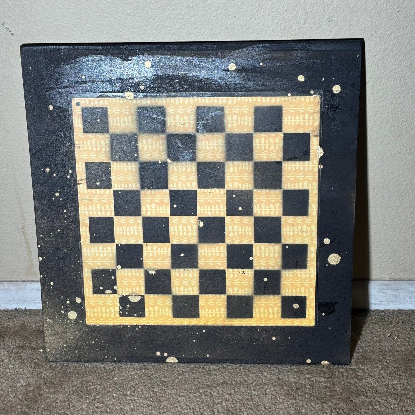 Golden Spots - Large Scrapbook Chess Board