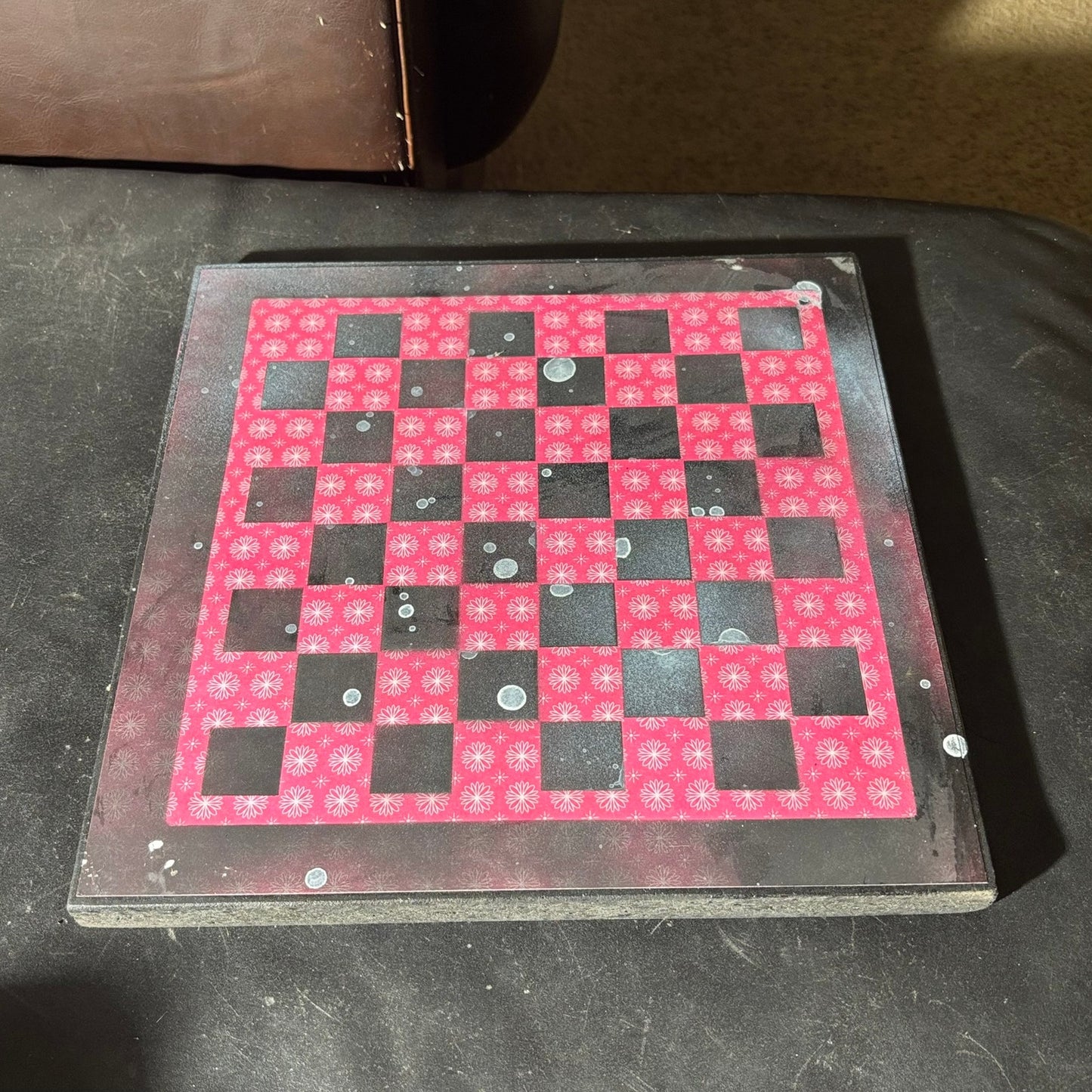 Vibrant Red - Scrapbook Chess Set