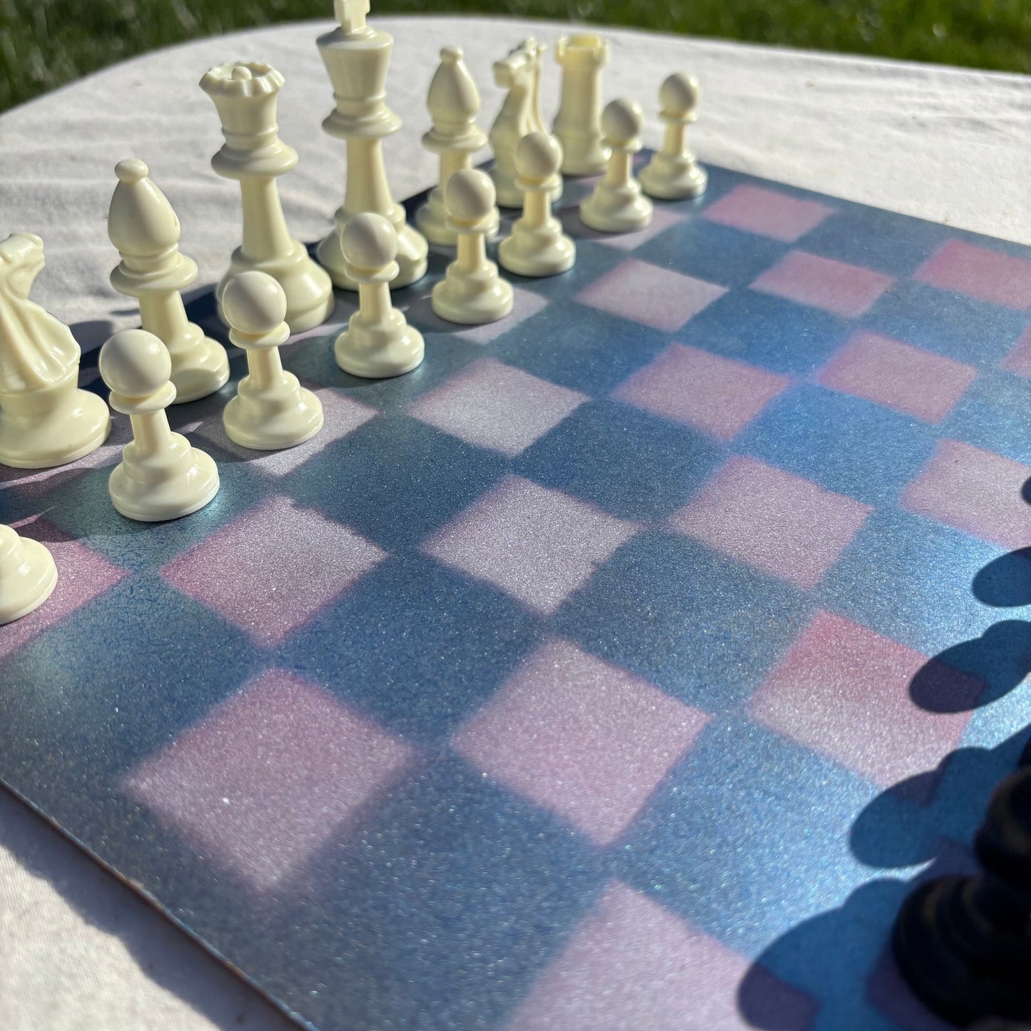 Cosmic Blue - Painted Chess Set