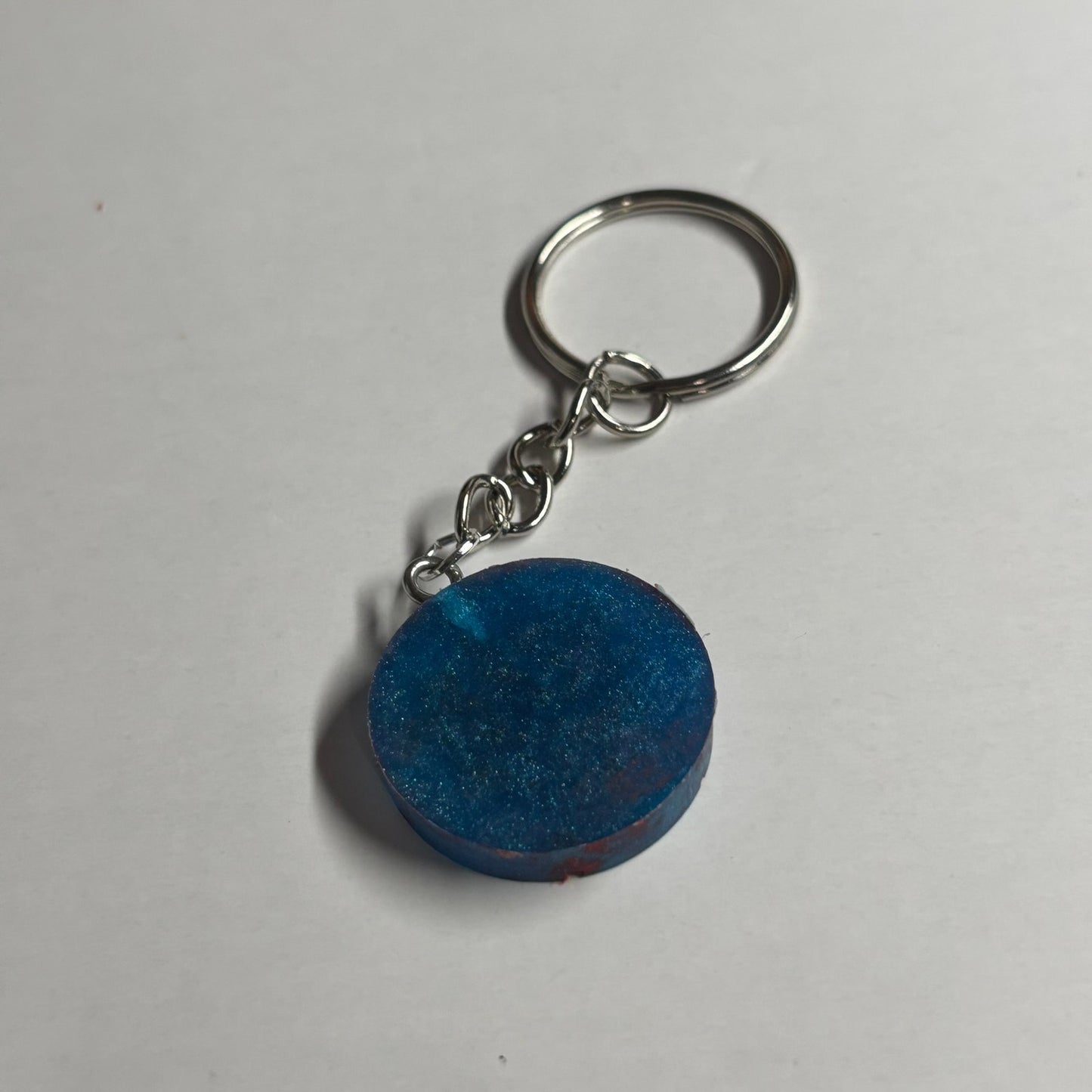 Blue Red King - Handmade Resin Keychain