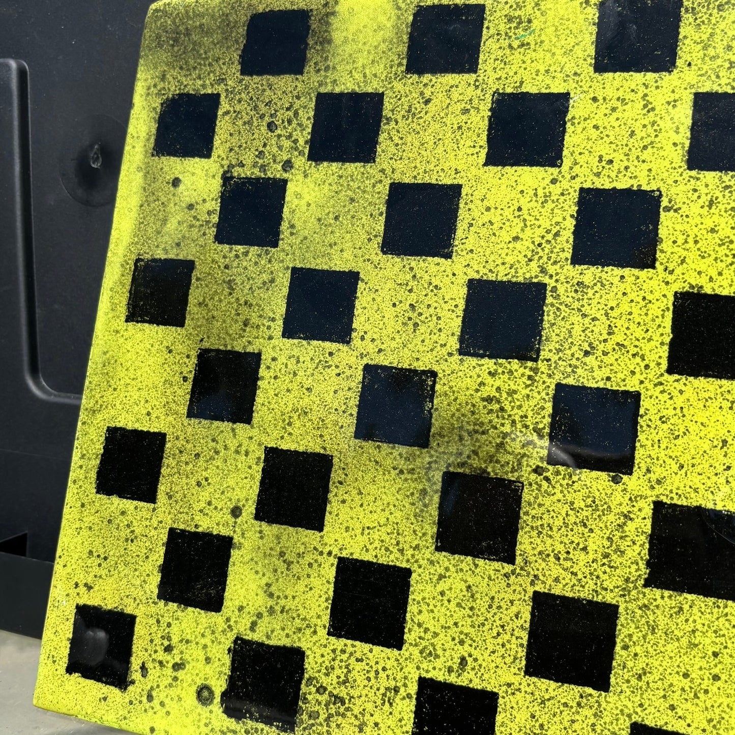 Speckled Lime Green - Resin Coated Chess Board