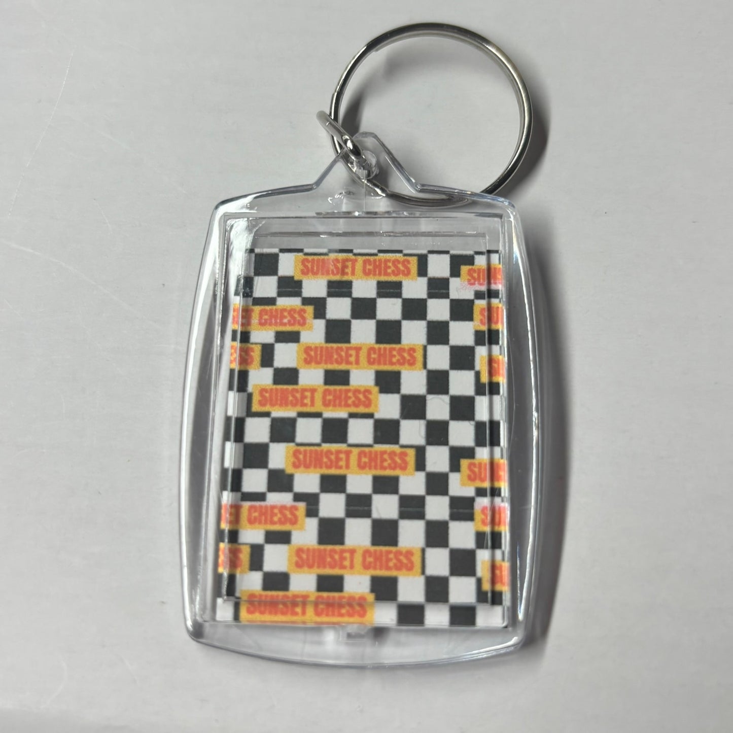 Learning Young - Chess Photo Keychain