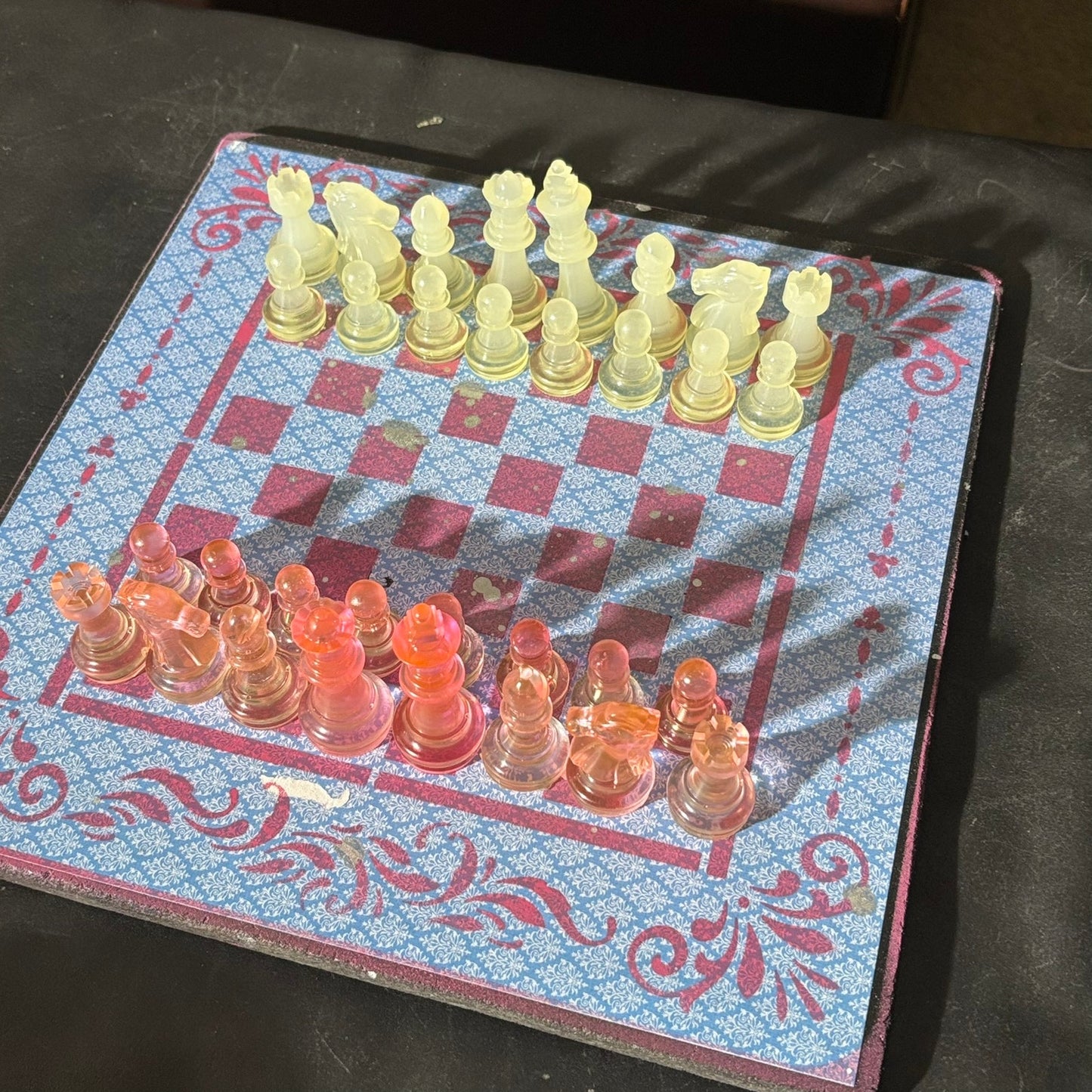 Velvet Supreme Blue - Scrapbook Chess Set