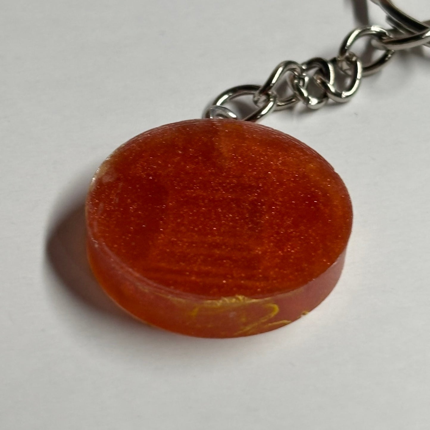 Red Rook & Yellow Lining - Handmade Resin Keychain - Flat Edition