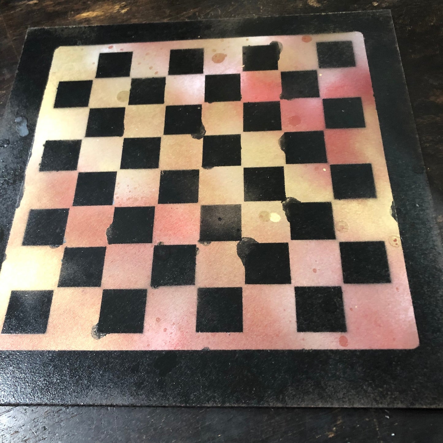 Golden Orange - Painted Chess Set