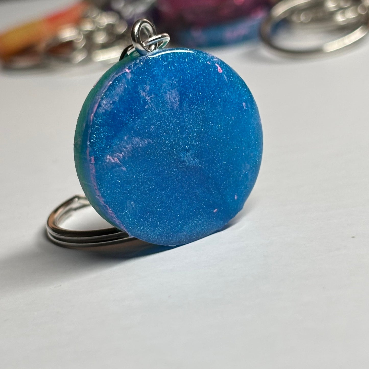 Double Sided Rook - Handmade Resin Keychain