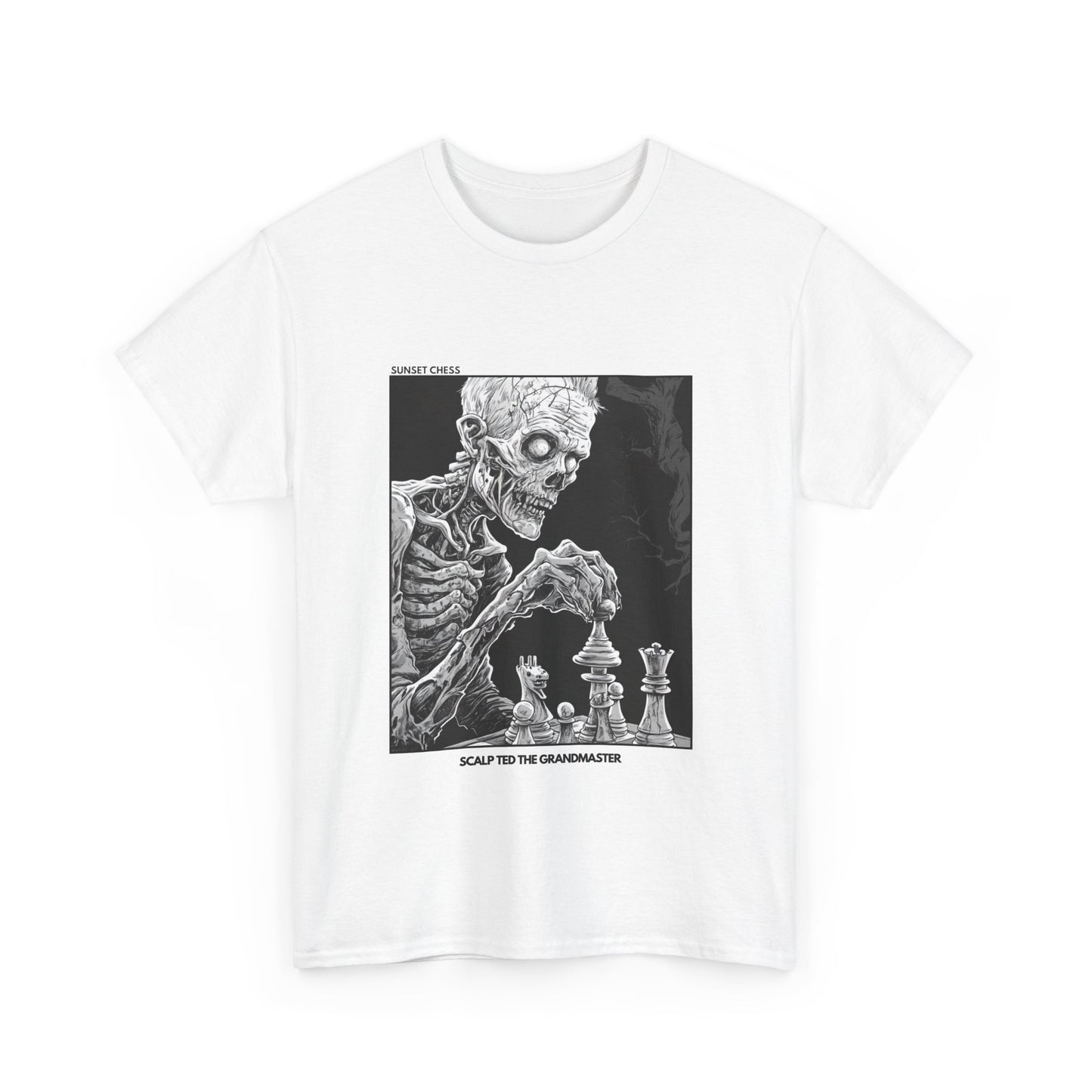 Scalp Ted - White Chess T Shirt