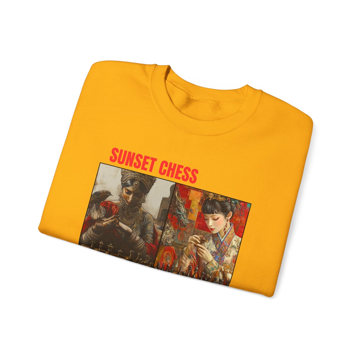 Queens Of Asia - Yellow Gold Crewneck Sweater