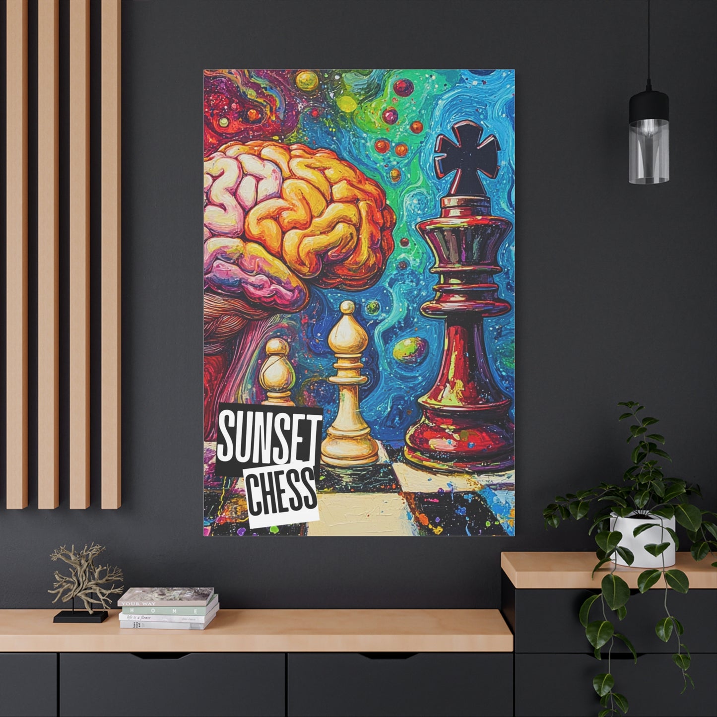 Brain Power - Canvas Chess Print 40"x60"