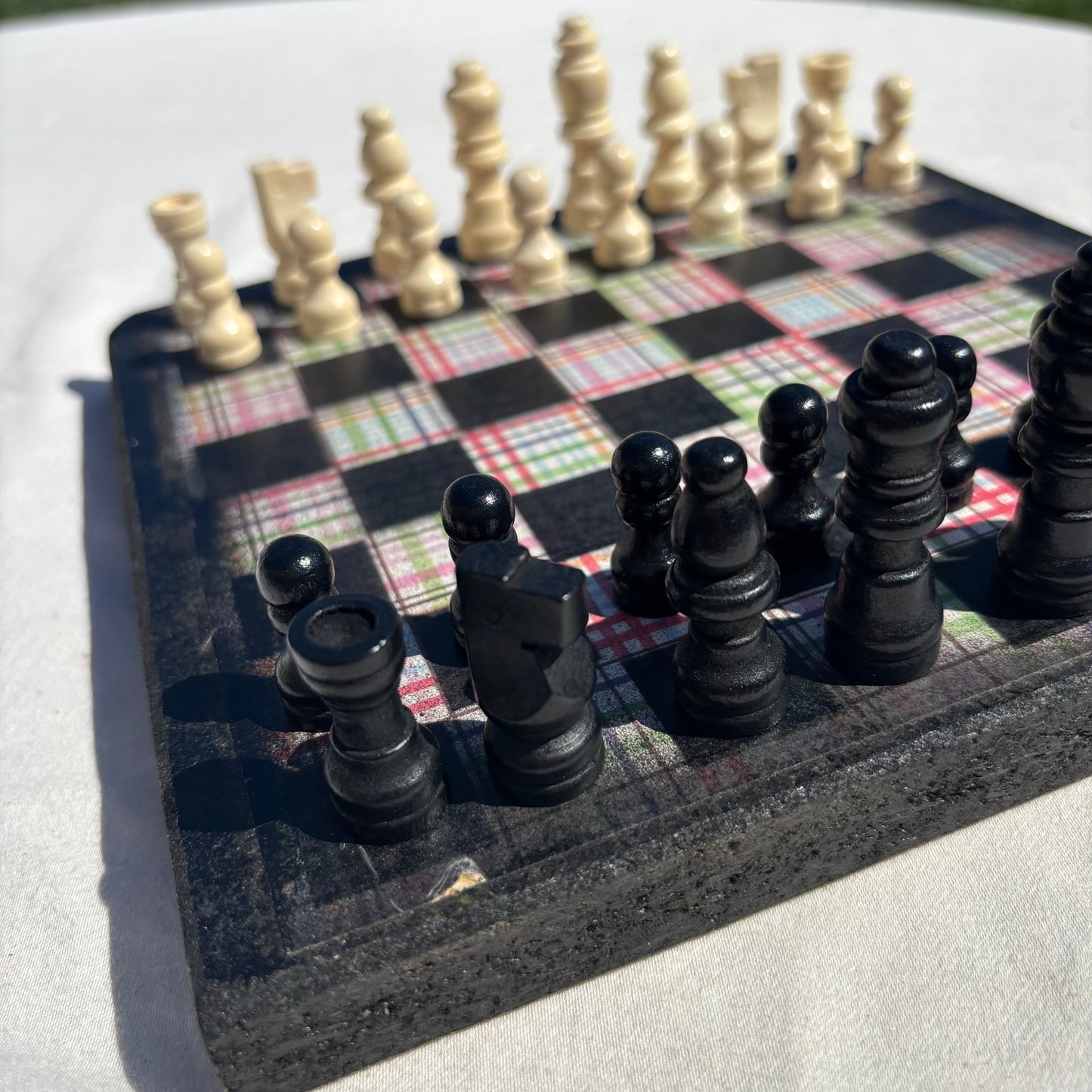 Colorful Lines - Scrapbook Chess Set