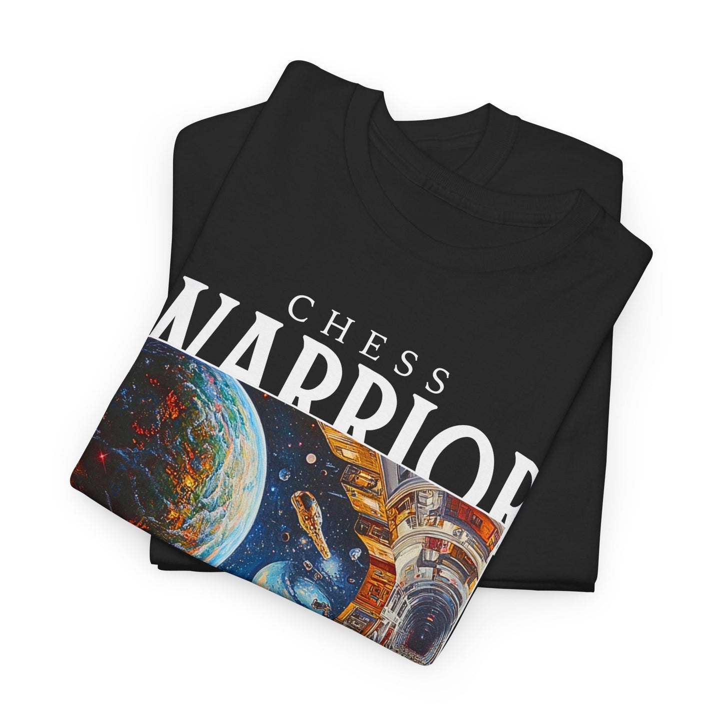 Trails Of Space - Balck Chess T Shirt