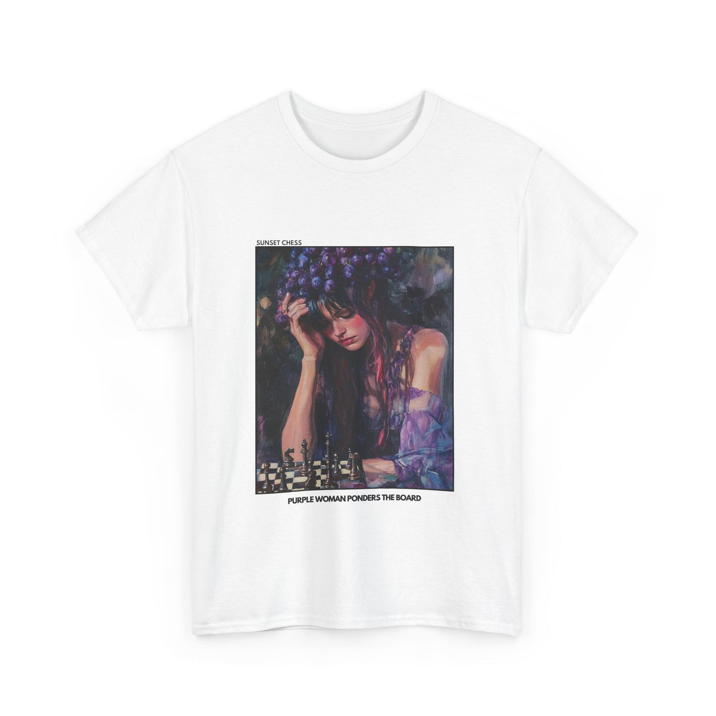 Copy Purple Woman - White Chess T Shirt
