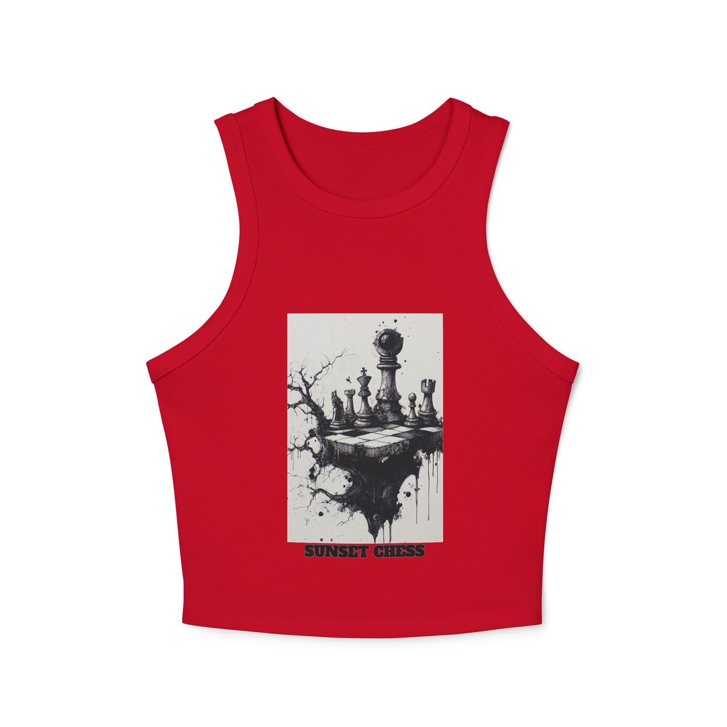Work Of Art - Women's Red Chess Tank Top