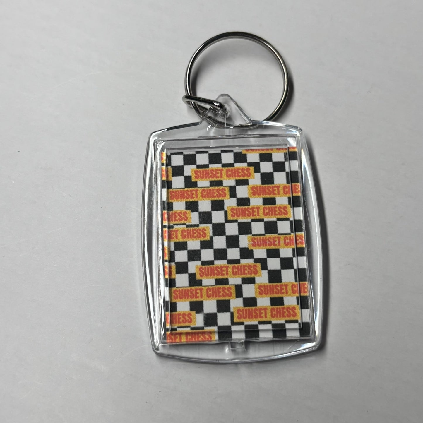 Royalty Chess - Sunset Chess Photo Keychain