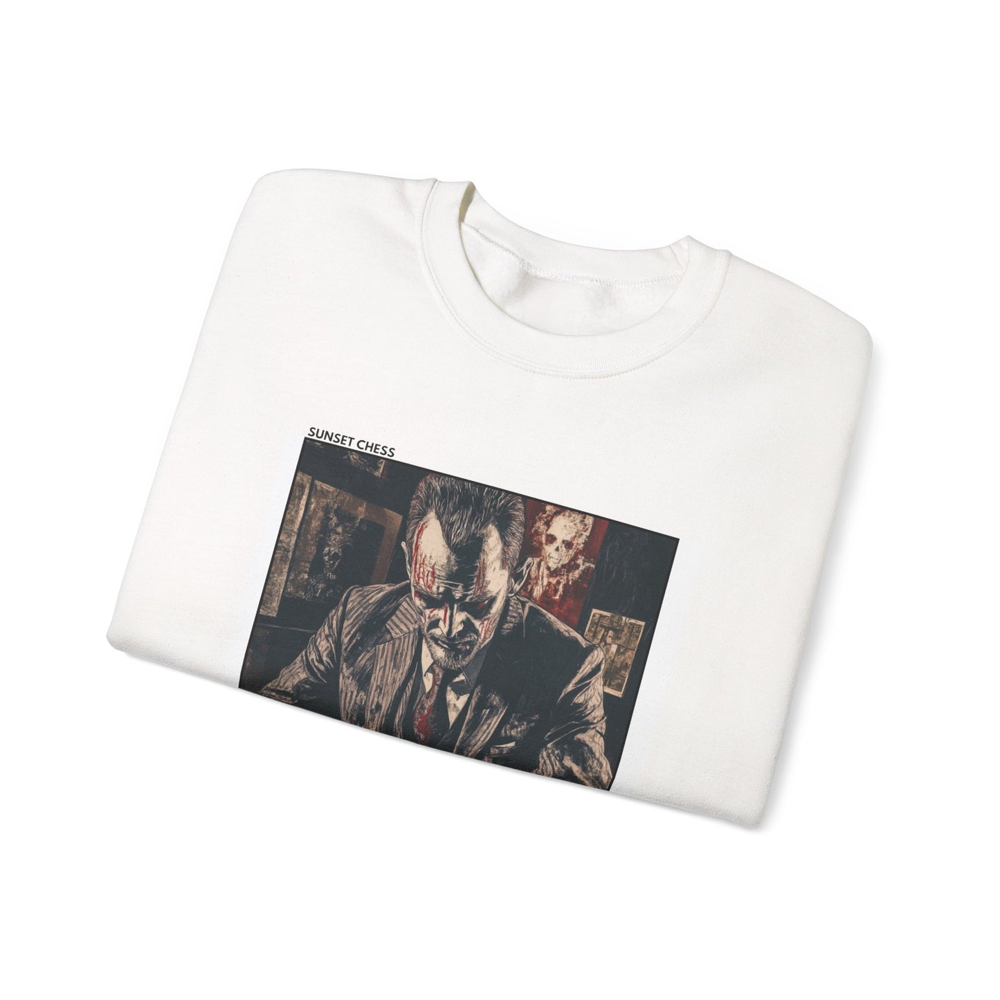 Nameless Grandmaster - White Chess Crewneck Sweater