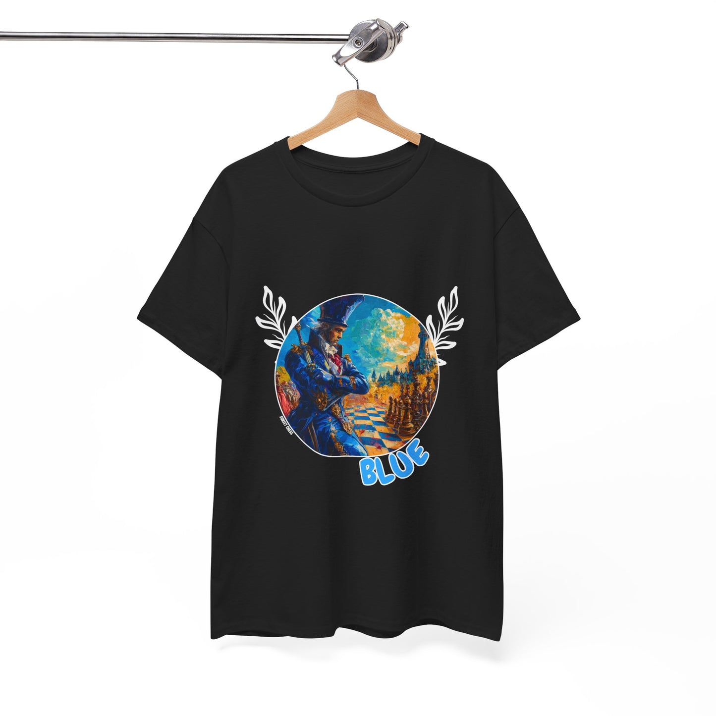 Majestic Chess - Blue Collection - White T Shirt