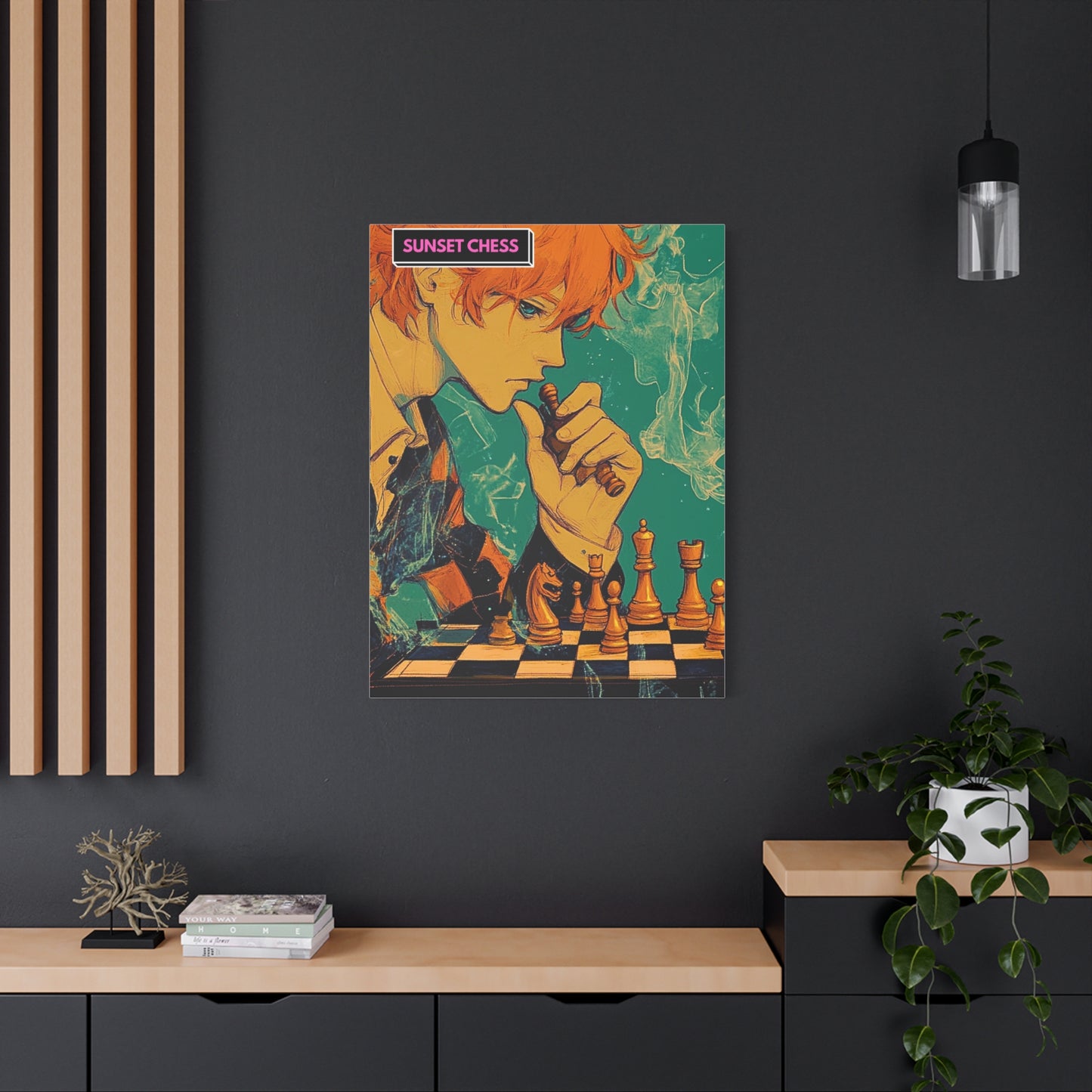 The Young Thinker - Canvas Chess Print 30"x40"