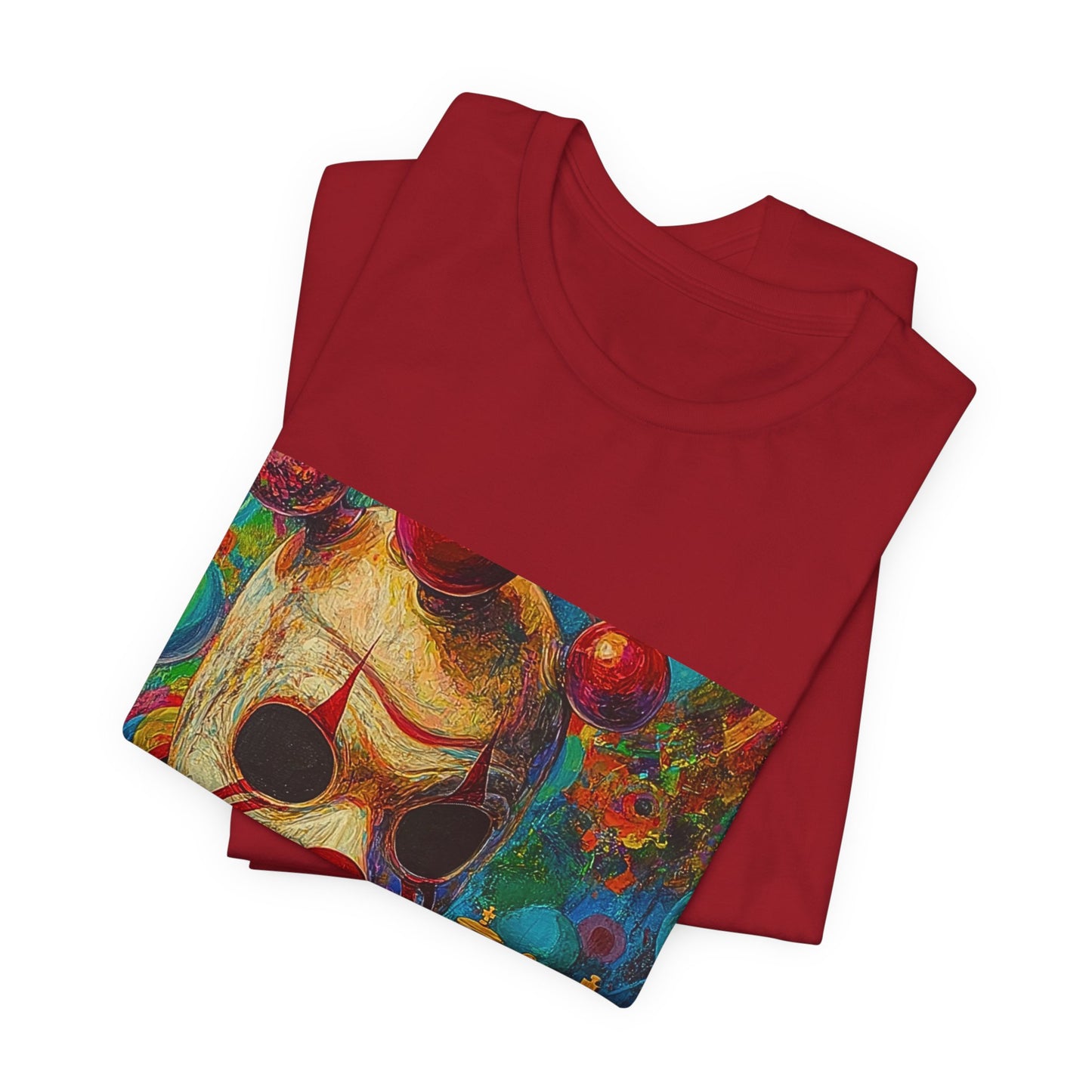 Mystic Clown - Canvas Red Chess T Shirt