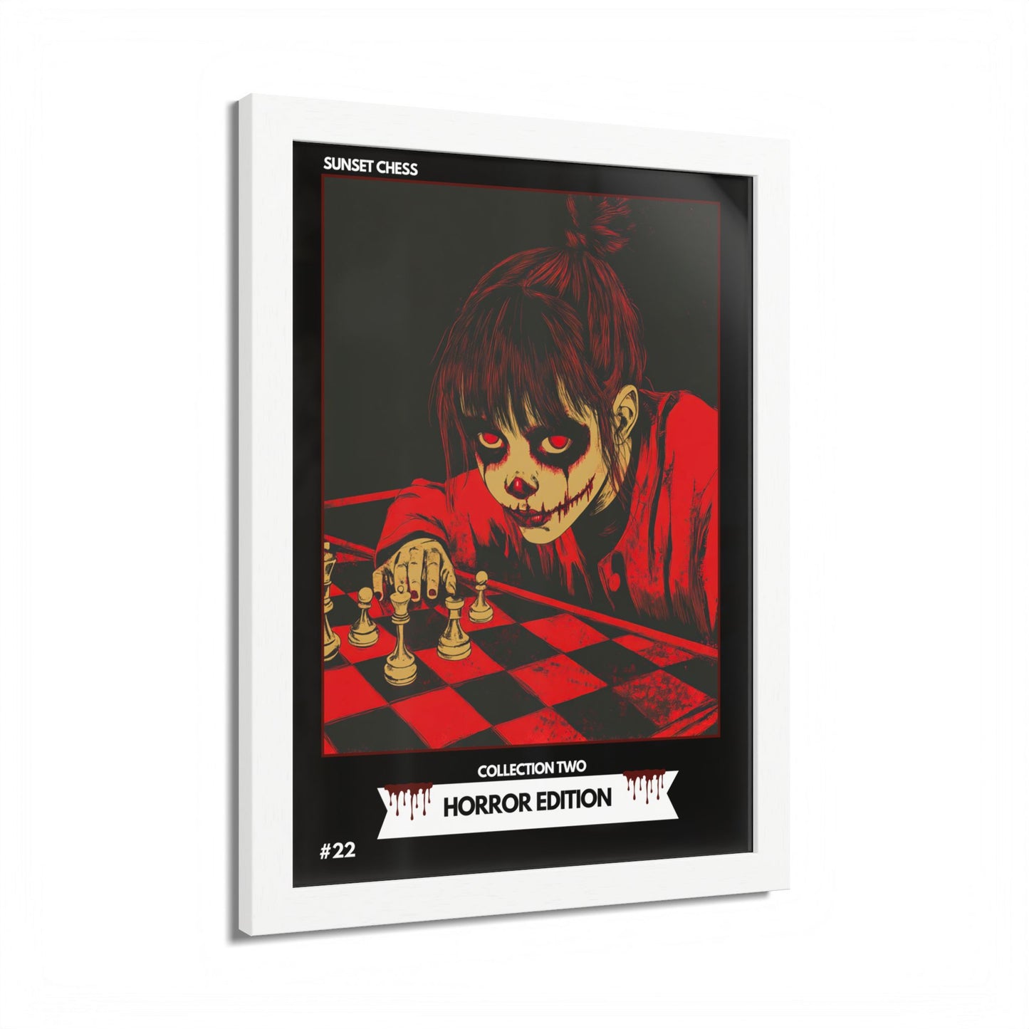 Horror Edition - Collection 2 Card #22 - Sunset Card Poster Framed 12"x16"
