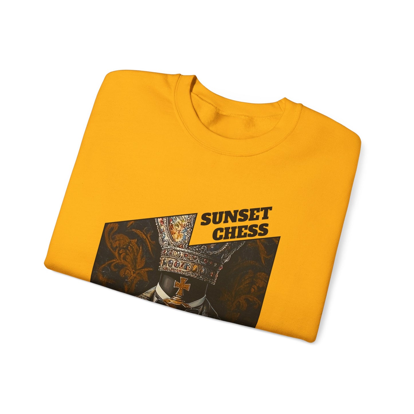 Faceless King - Yellow Chess Crewneck Sweater