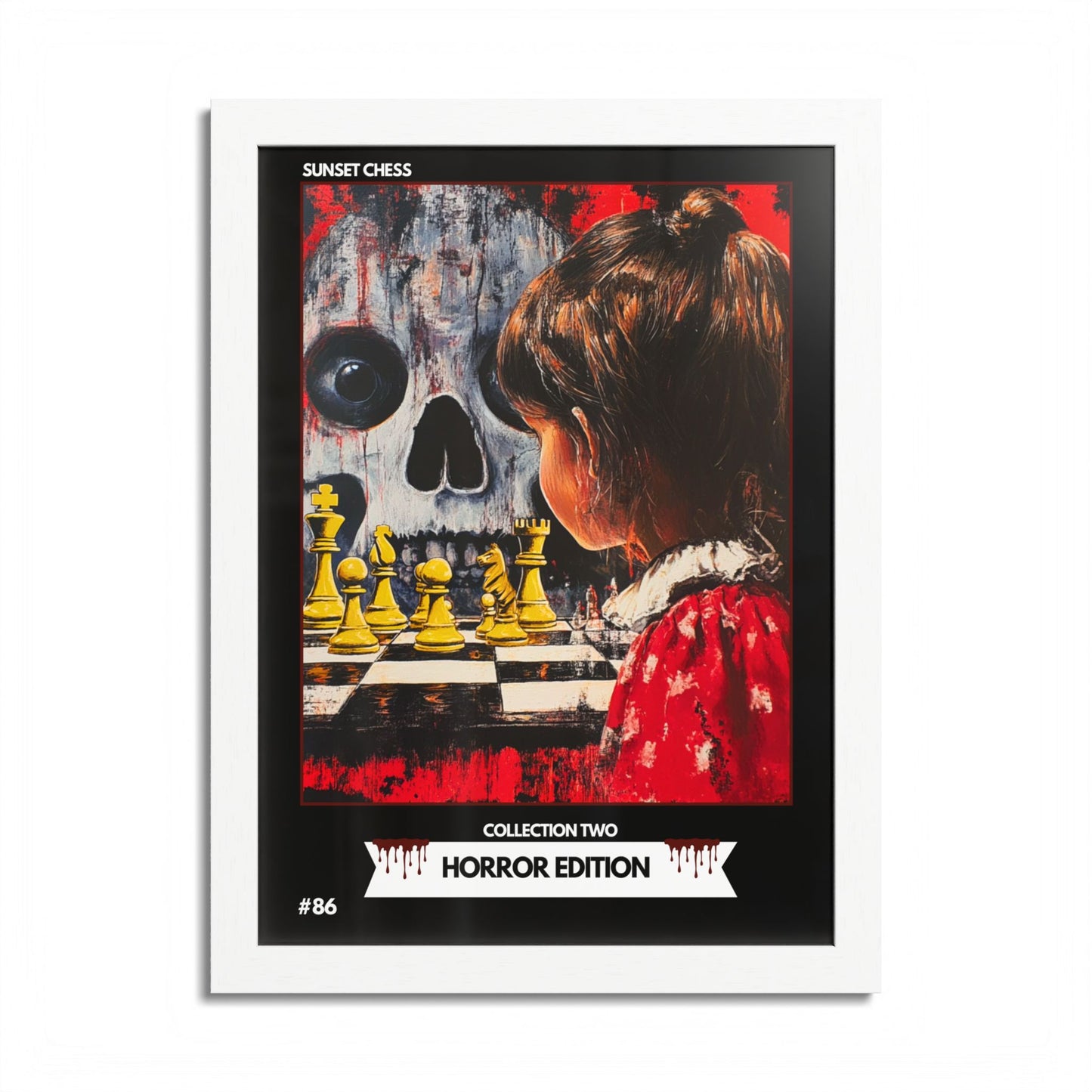 Horror Edition - Collection 2 Card #86 - Sunset Card Poster Framed 12"x16"