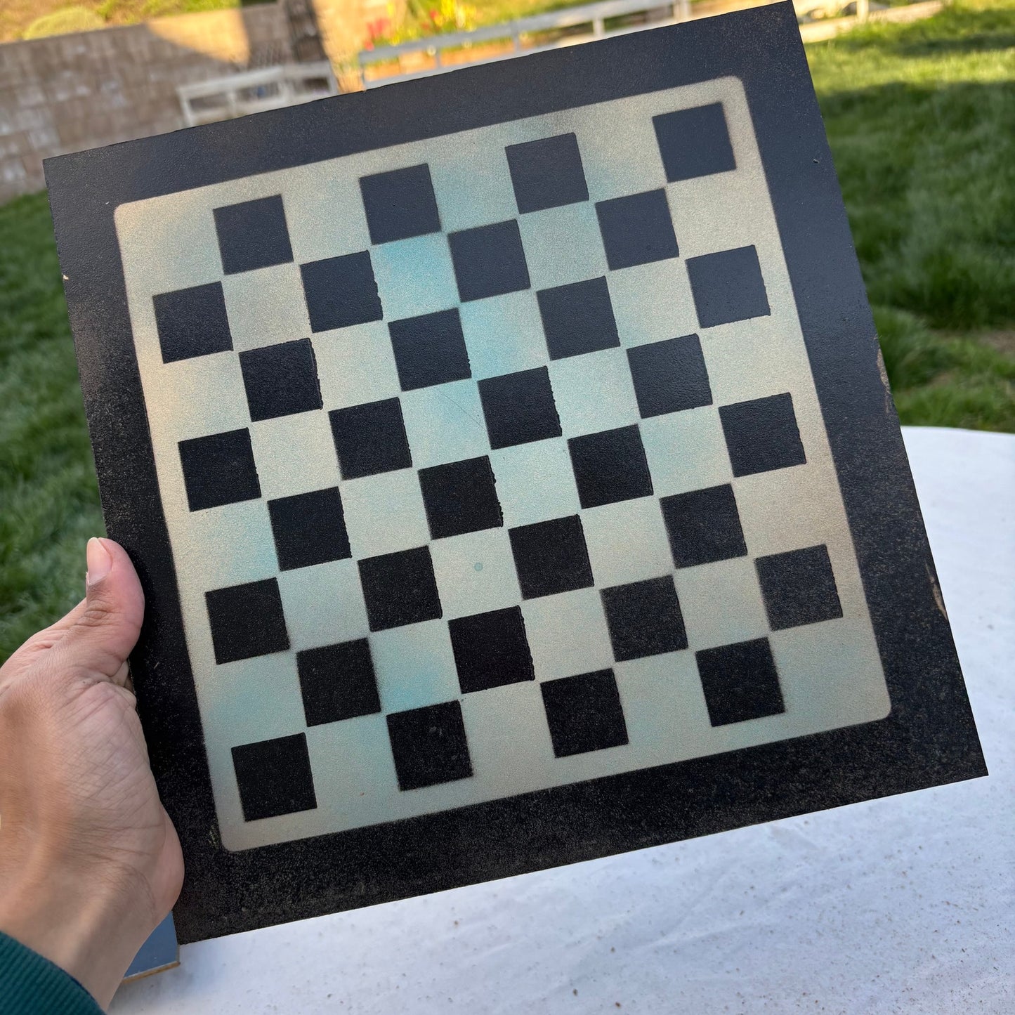 Metallic Green - Painted Chess Set